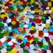 100 Mixed Colors Stained Glass Mosaic Tiles