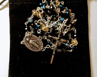 Black, Blue, and Yellow Rosary