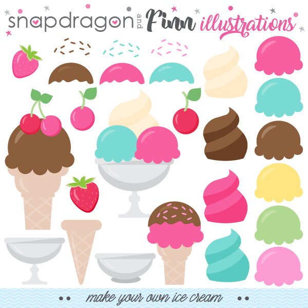 Ice Cream Clipart Make Your Own Ice Cream clip art Ice Cream