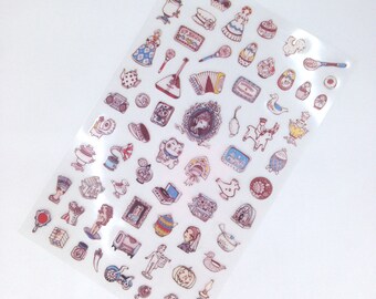 Vintage Style Stickers; Pretty Stickers; Planner Stickers; Cute Stickers; Filofax; Kawaii; Cute Stationery; Korean Stationery; Retro