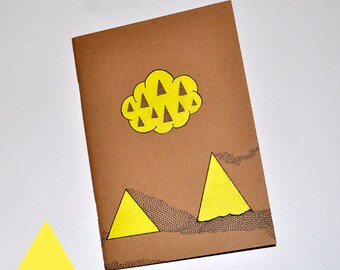 Customized in yellow, Moleskine notebook.