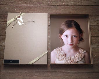 Photography Boxes for 8x10 prints - Recycled Kraft | Set of 20 Recycled Brown Boxes, Presentation Box, Folio Boxes, Art Presentation, Print