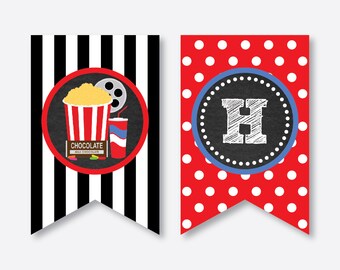 Movie night banner | Etsy