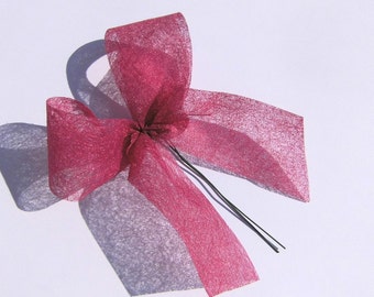 Ribbon Burgundy Dekoschleife Floral decoration garland Kranzdeko Wreath binding Hochzeitsdeko