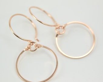 Rose Gold Filled Earrings | Small Hoop Earrings | Everyday Earrings | Simple Earrings | Small Hoops