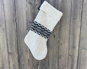 Christmas Stocking, Sweater Stocking, Up-cycled Sweater Stockings, Handmade Christmas, Holiday