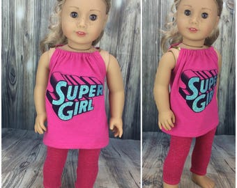 18 inch doll clothes AG doll clothes super pajamas made to fit dolls like american girl. Includes leggings