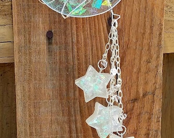Crescent Moon & Shooting Star wall hanging