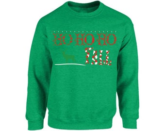 Ho Ho Ho Yall Sweatshirt Ugly Christmas Sweatshirt Yall Sweater Funny Christmas Sweater Santa Sweatshirt Santa Sweatshirt Holiday Sweatshirt