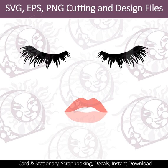 Download Eyelashes Girl SVG Lips Lashes SVG Eyelashes Lips SVG