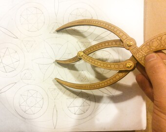 Golden Ratio Calipers Sacred Geometry Spiral Artist Tools