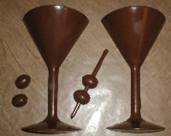 Martini Glass 3D Chocolate Mold