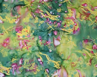 Frog Pond Batik fabric by the 1/2 yard