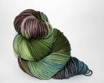 Hand-Painted Worsted Superwash Merino Wool Yarn - Fresh Spring Pastures