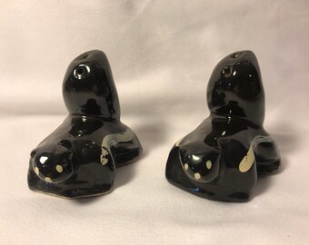 Vintage Skunk Salt and Pepper Shakers