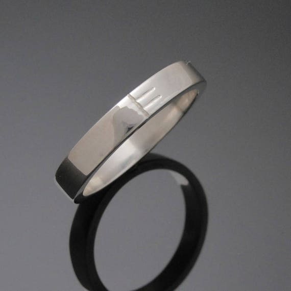 Personalized Initial Ogham ring- Handmade in Ireland | Irishmade Ogham Wedding Band | Free shipping worldwide