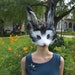 Floppy Eared Spotted Bunny Mask handmade