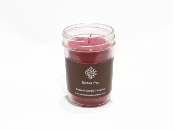 New and for Limited Time! Sweet Pea Scented Candle in Jelly Jar