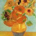 Still Life Vase with Twelve Sunflowers by Van Gogh mono deluxe Needlepoint Canvas