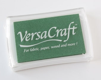VersaCraft Celadon Color, Rubber Stamp Ink Pad, Pigment Ink, Succulent Color Ink, Green, VersaCraft Ink Pad