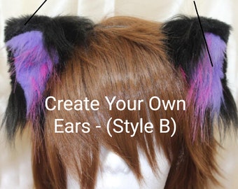 Create Your Own Kitten Ears - Kitty Ears Cosplay Anime Pet Play Furry Neko Kawaii cat ears neko ears kittenplay bdsm petplay costume