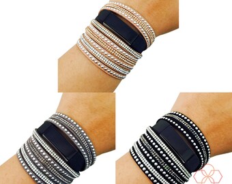 Fitbit Bracelet for Fitbit Alta/Alta HR Fitness Tracker -The S/M Tinley Rhinestone Studded Fitbit Bracelet to Dress Up Your Activity Tracker