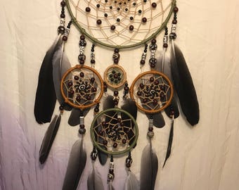 Five ring dream catcher