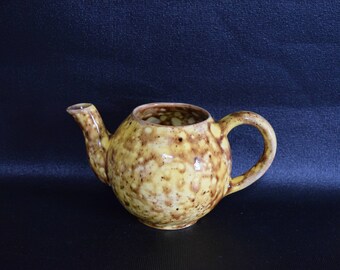 Earthy Country Style Glazed Ceramic Teapot