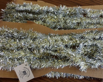 Vintage Silver and Gold Tinsel Garland