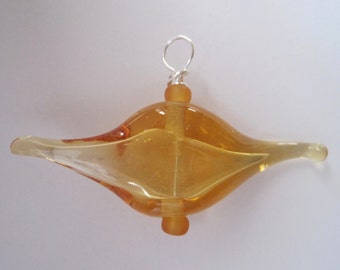POD - 1 Handmade Lampwork Hollow Glass Bead - Inv111-C2
