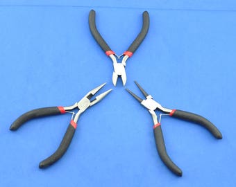 Jewelry Tool Set, Round Nose Pliers, Flat Nose Pliers,Wire Cutters, Jewelry Making Tools, Beading Suppliers, Jewelry Suppliers--G468