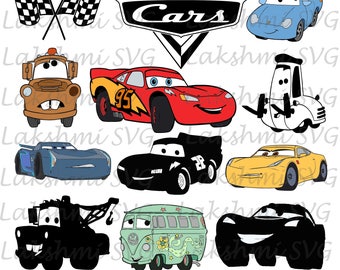 Cars Svg cricut cars Disney Cars Svg Cut Files Lightning