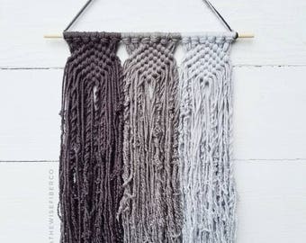 Custom Macrame Wall Hanging, Choose 3 Colors, Modern Minimalist Woven Wall Hanging, Nursery Art, Dorm Decorations, Birthday Gifts for Women