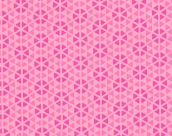 HUBBA HUBBA - Hexi Geometric in Pink - Bold Fun Flirty Cotton Quilt Fabric - My Sister & Me Designs for Moda Fabrics - 22214-11 (W3955)