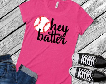 Hey Batter; Batter Svg; SVG; PNG; DXF; Digital Download; Vector; Cut File; Cricut File; Cameo File; Silhouette File; Baseball Svg; Baseball;