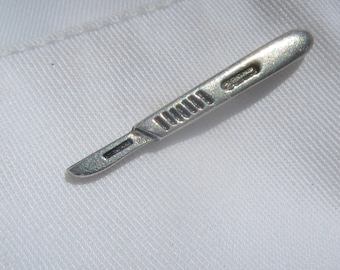 Scalpel Lapel Pin - CC538- Medical and Hospital Pins, Surgeon and Medical Tool Lapel Pins