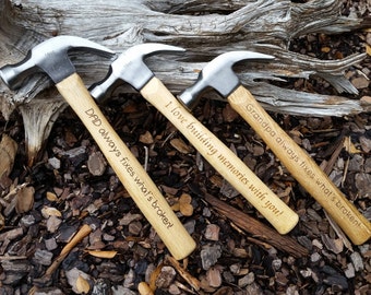 Personalized Hammer, Anniversary Gift, Fathers day gift, hammer, engraved hammer, gift for him, fathers day, grandpa gift, handyman, husband