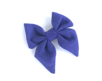 Purple sailor hair bow - sailor bows, hair bows, girls hair bows, girls bows, toddler hair bows, baby hair bows, fabric hair bows, bows