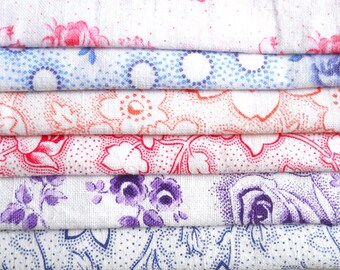fabric bundle vintage floral fabric patchwork fabric quilting fabric french fabric french floral fabric bundle french vintage