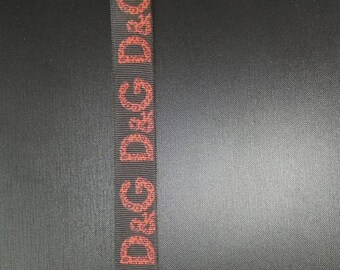 D & G Ribbon pacifier clip