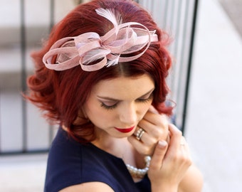Heather Pink Fascinator, Tea Party Hat, Church Hat, Derby Hat, Fancy Hat, Pink Hat, Tea Party Hat, wedding hat