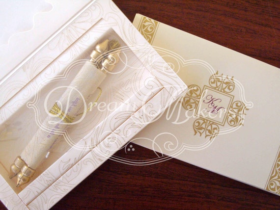 Scroll Holder Invitation 7