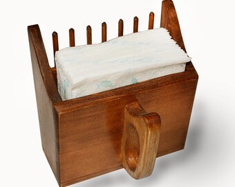 Cranberry scoop napkin holder