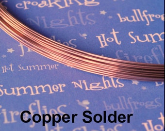 Copper Solder Wire 18 gauge, Copper Color Match 5 feet