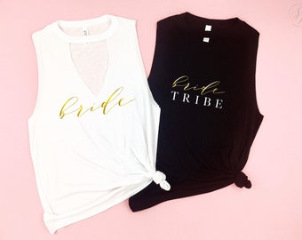 Bride tribe tee, Bachelorette Party Shirts,Bridesmaid Shirts,Bridal Party Tank Tops,Bride Tank,Bridal Party shirts,Bachelorette Party Tank