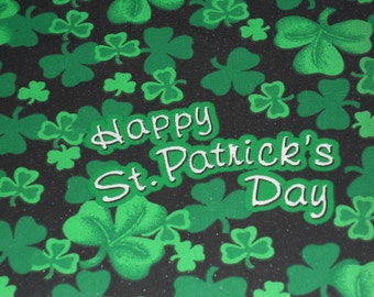 Happy St. Patrick's Day Fabric