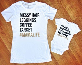 Mommy and me shirts, mom and daughter shirts, matching shirts, matching mom and baby shirts, mom and me shirts, mom shirts, baby shower gift