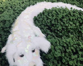 Full sized Falkor (Falcor) the Luckdragon Puppet, from The Neverending Story