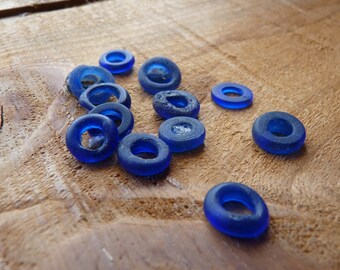 400yr old Dutch cobalt glass beads