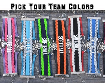 Softball Gift -Softball Bracelet – Softball Team Gifts - Softball Jewelry Perfect for Softball Players, Softball Coaches & Team Gifts